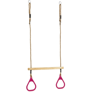 Houten Ringtrapeze met kunststof ringen - Paars