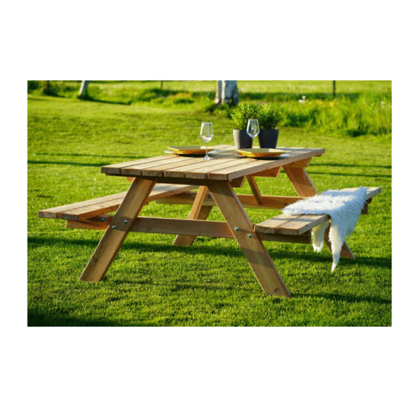Picknicktafel 180 X 70 cm Douglas - Afbeelding 4