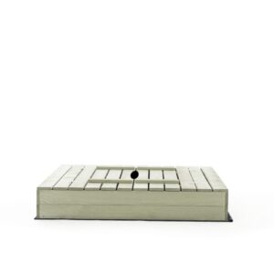 Zandbak 140 x 120 - met opklapbare bankjes - 2 planks naturel  - Prestige Garden